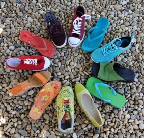 variety of shoes